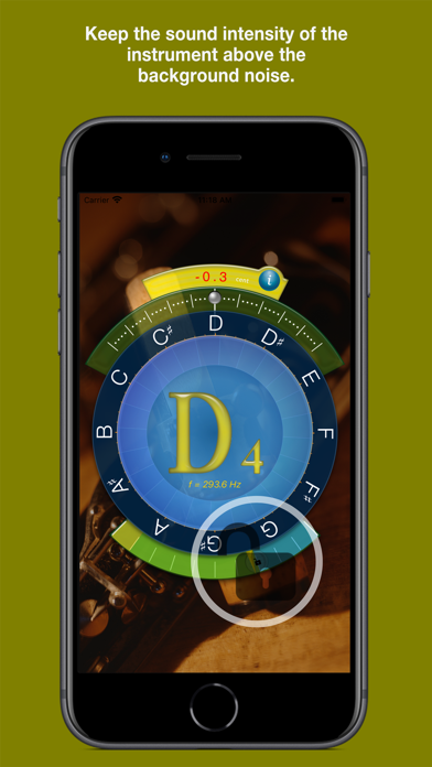 Concert Pitch Instrument Tuner Screenshot