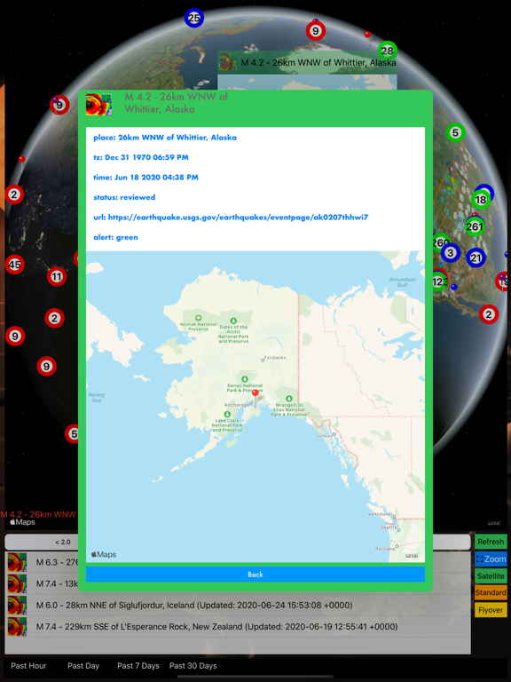 Screenshot #5 pour Instant USGS Earthquake Lite
