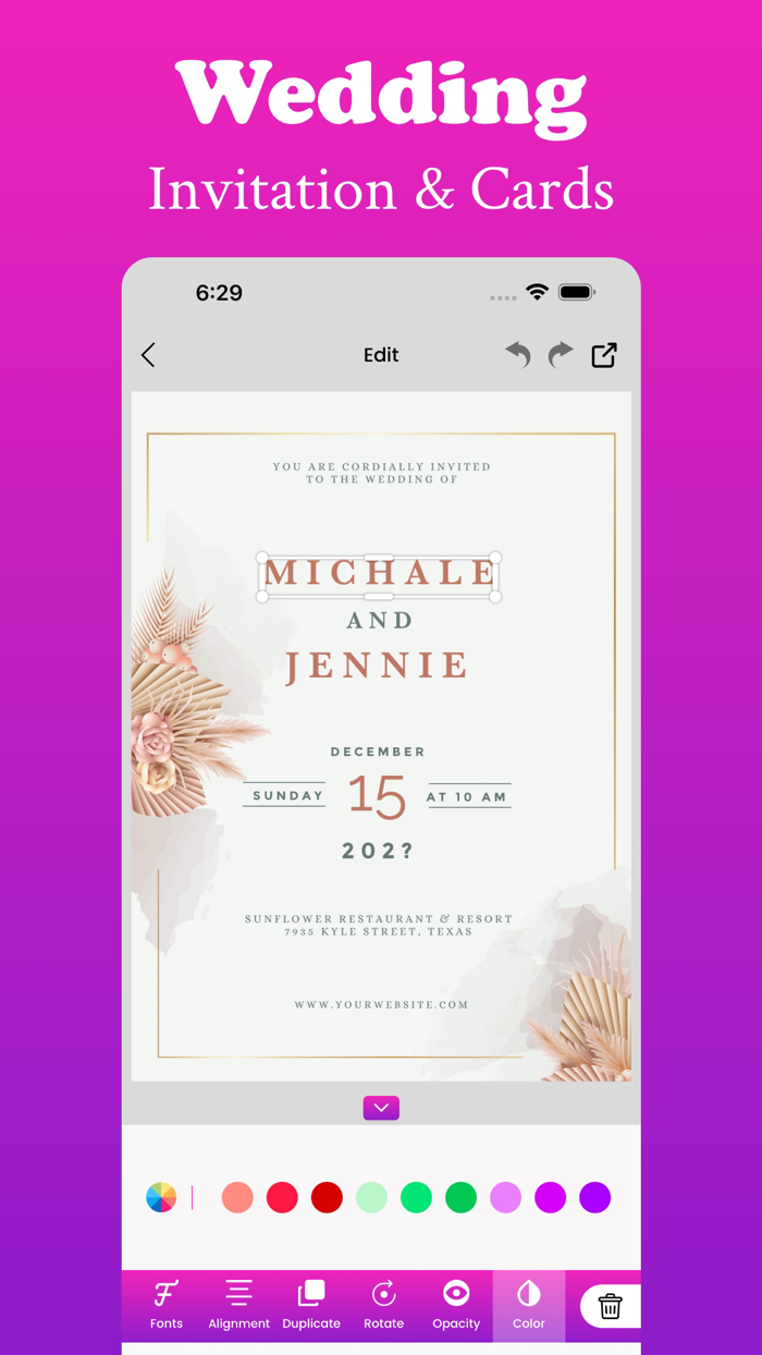 Invitation Maker - Card Maker