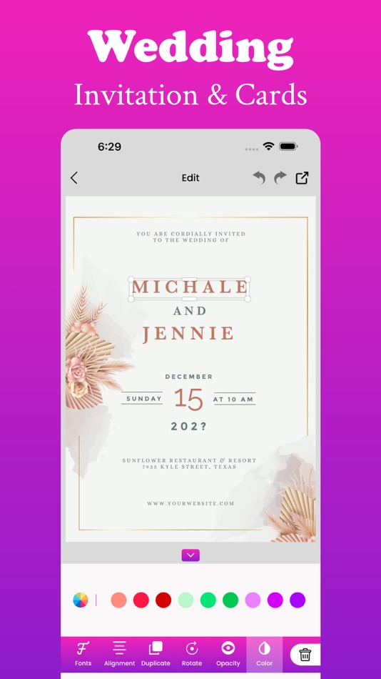 #8. Invitation Maker - Card Maker (iOS) 由: Jayeshkumar Sutriya