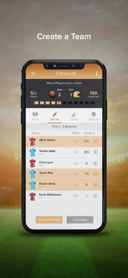 Game screenshot Game Plan - Make Fantasy Team apk