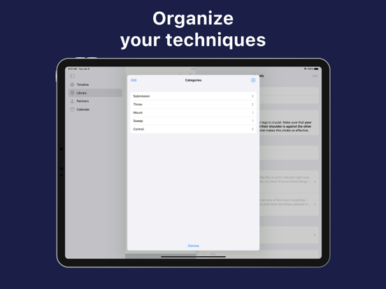 Martial Arts Training Journal iPad screenshot 9 - Sports app