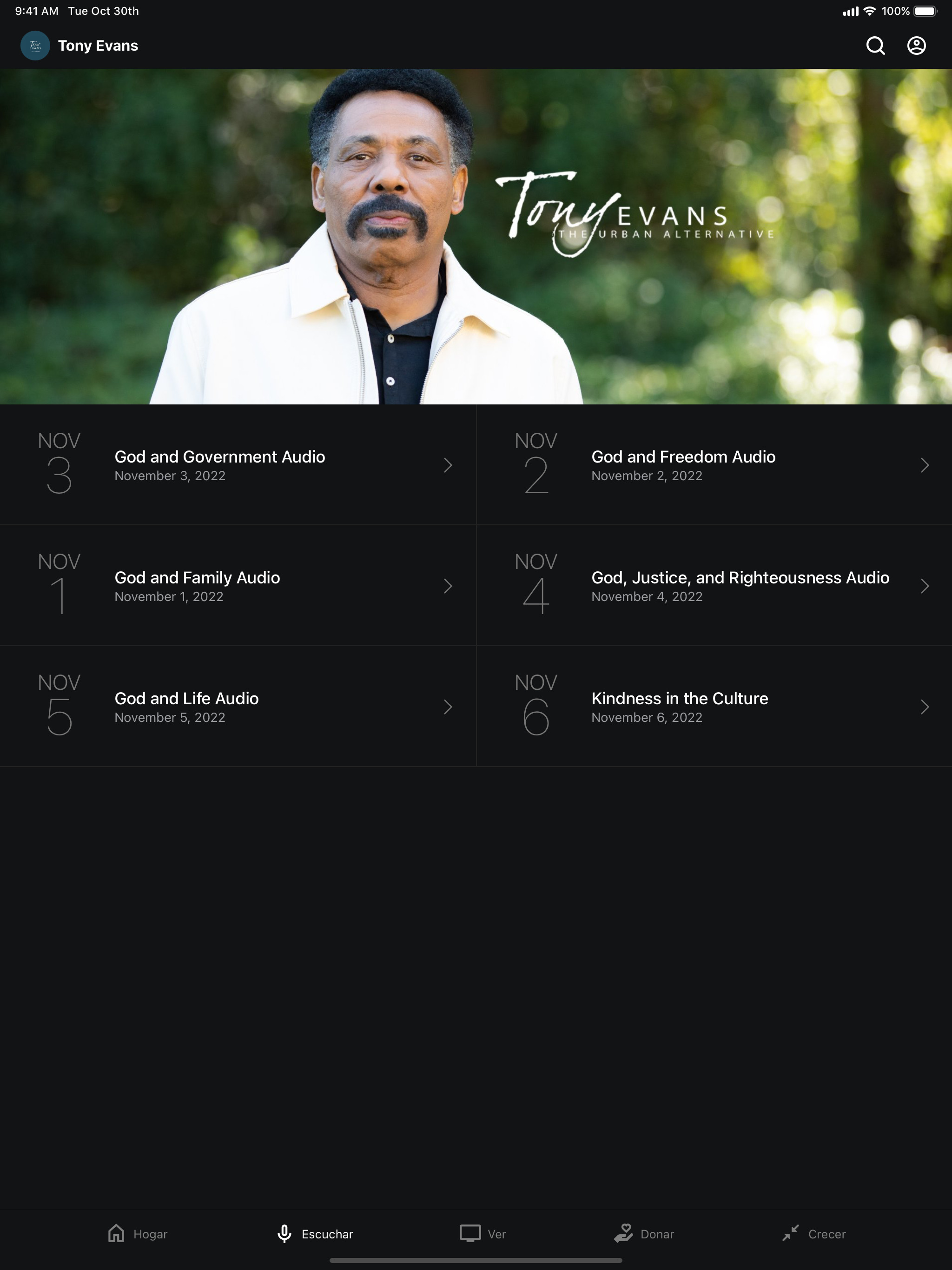 Tony Evans en Espanol