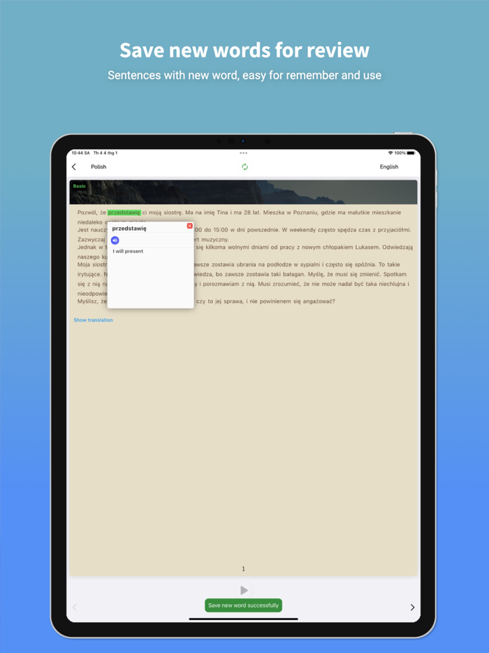 Polish Translator and Learn 