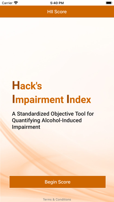 Hack's Impairment Index Screenshot