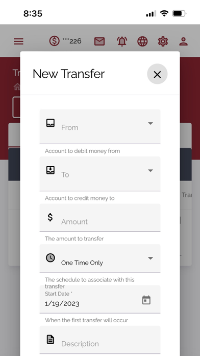 Optus Bank Mobile Banking Screenshot