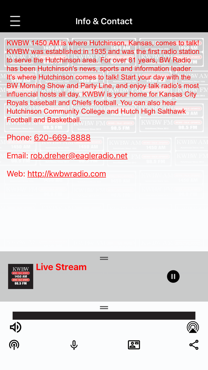 KWBW Radio  Hutchinson KS