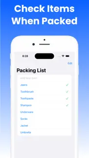 packing list* iphone screenshot 2