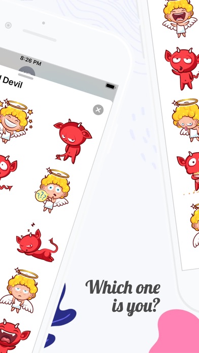 Screenshot #3 pour Angel and Devil Stickers