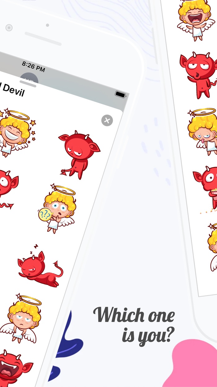 Angel and Devil Stickers