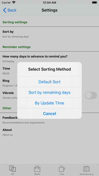 Schedule Expert-days matter Screenshot
