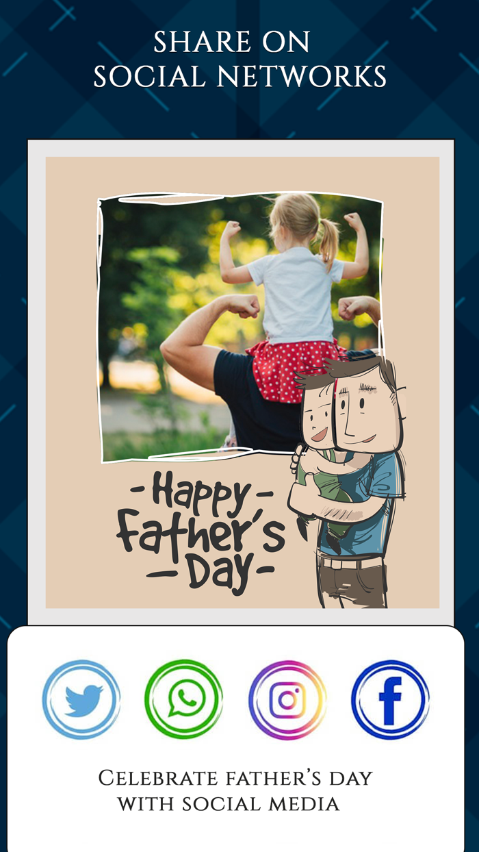 Fathers Day Photo Frames card