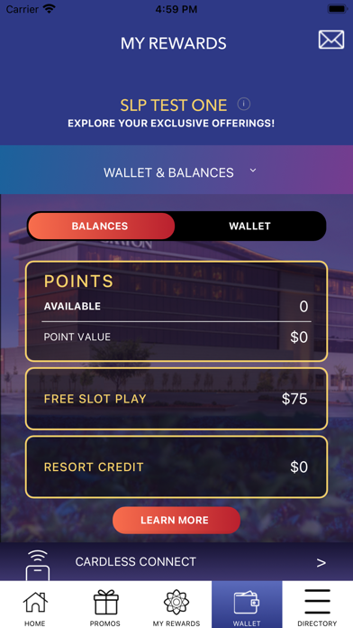 Graton Rewards Screenshot