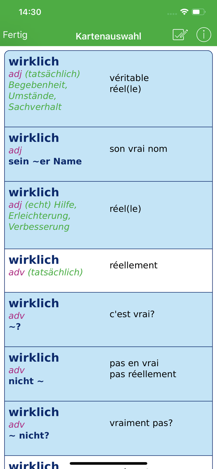 Wörterbuch Französisch