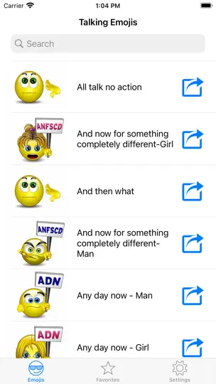 Capture d'écran de Talking Emojis For Texting sur iPhone 2