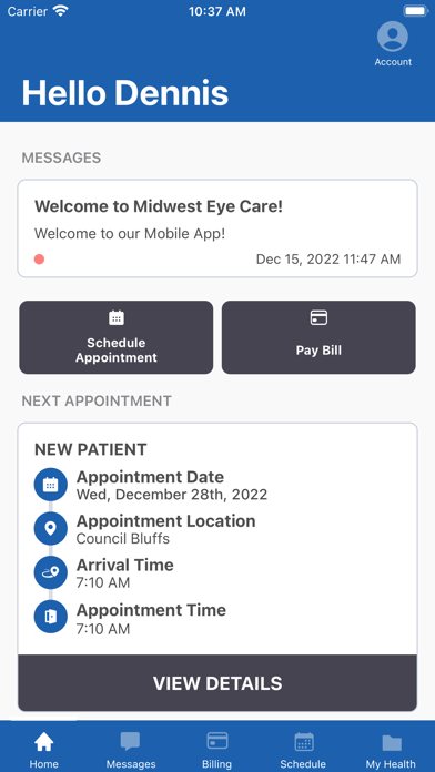 MEC Mobile App Screenshot