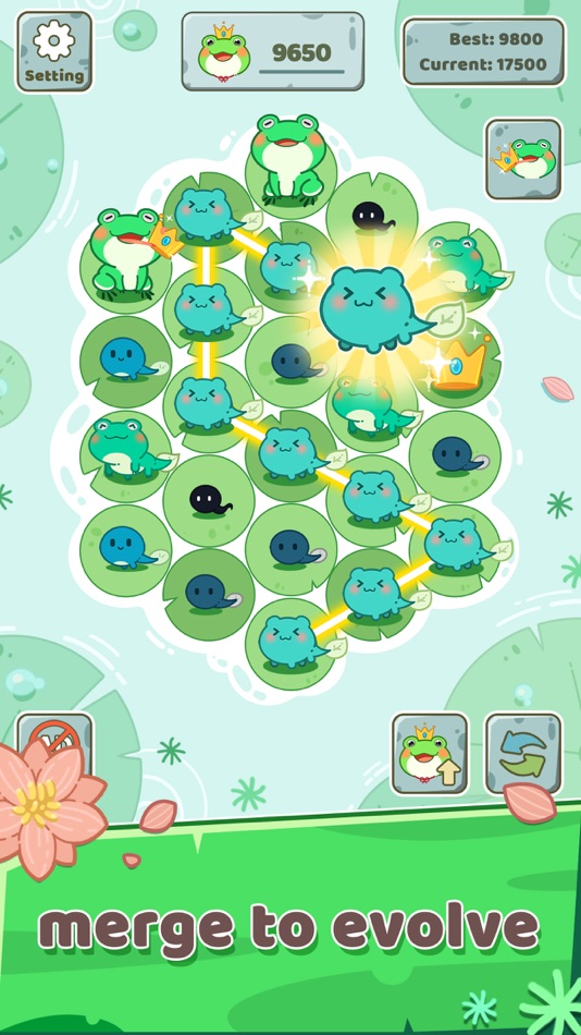 #3. Frog Prince Merge (iOS) 由: Ayoomi
