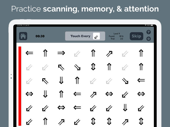 Visual Attention Therapy Screenshot