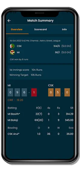 Game screenshot CricPlays-Cricket Scoring App hack