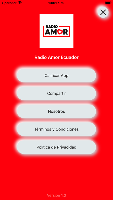 Radio Amor Ecuador Screenshot