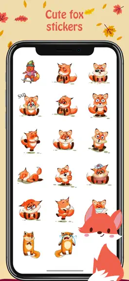 Game screenshot Cute Fox Stickers apk
