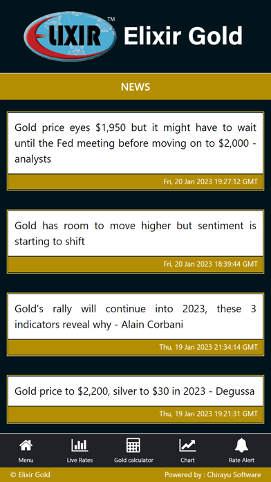 Elixir Gold Live Screenshot