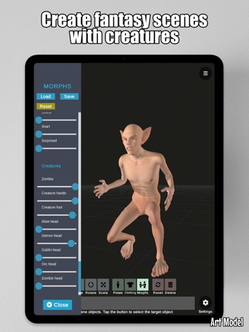 Art Model - Pose & morph toolのおすすめ画像6