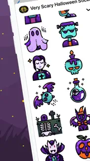 How to cancel & delete very scary halloween stickers 3