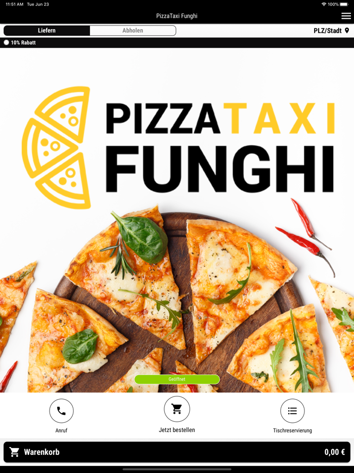 Pizza Taxi Funghi