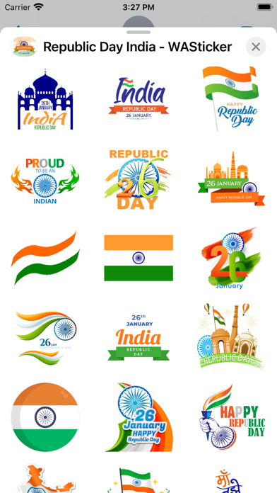 Republic Day India - WASticker Screenshot