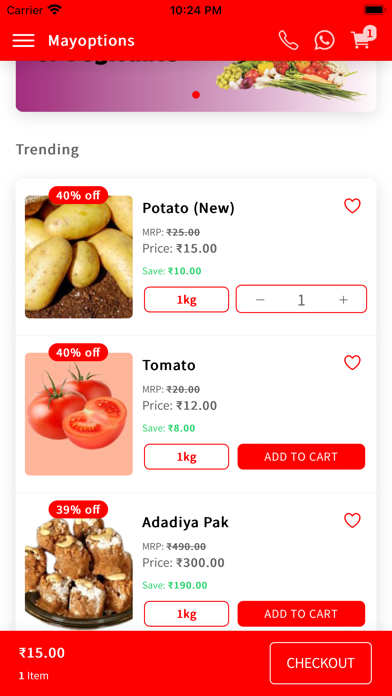 Mayoptions Screenshot