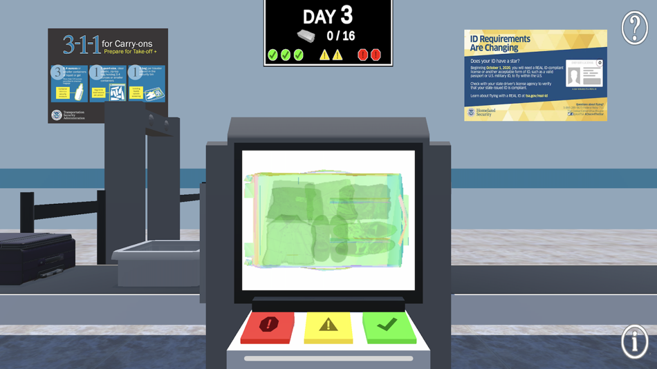 #5. Baggage Screening Challenge (iOS) Podle: Magnin & Associates