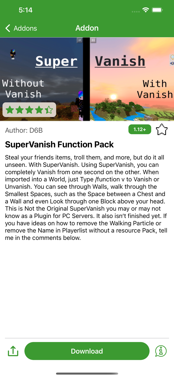 MCPE Addons and Skins