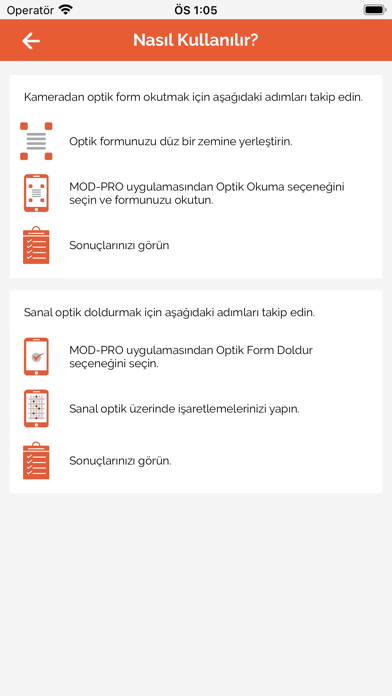 Dakika Optik Okuma Screenshot