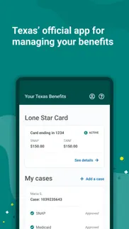 your texas benefits iphone screenshot 1