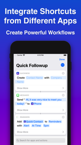 Quickness: Add Contacts screenshot