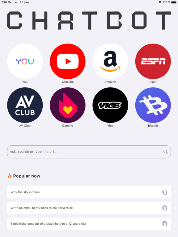 Chatbot. Chatbot.