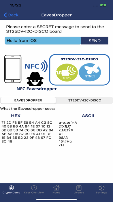 Screenshot #3 pour ST25DV-I2C CryptoDemo