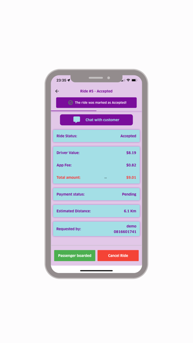 Taxigo Chofa Screenshot