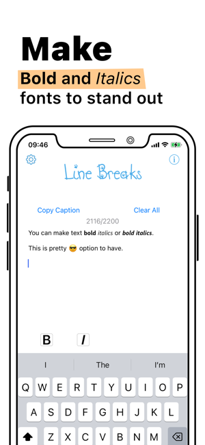 ‎Line Breaks for Social Posts Screenshot