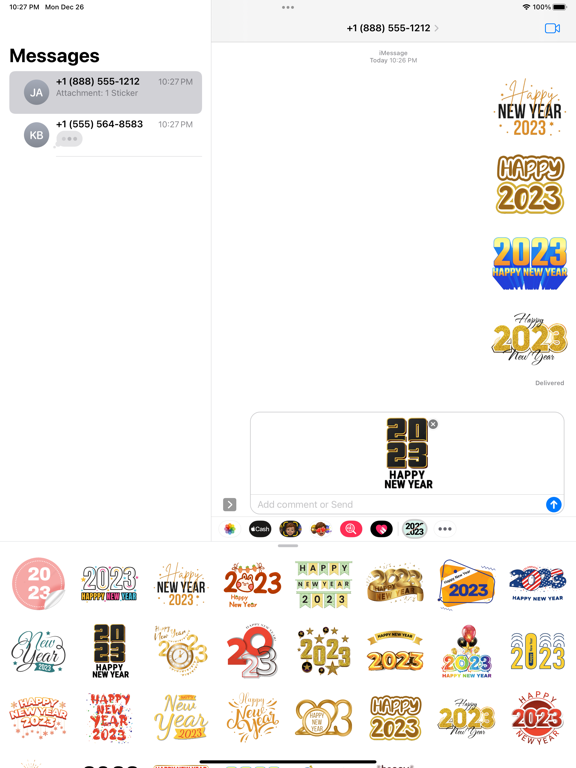 Screenshot #6 pour New Year 2023 New Stickers