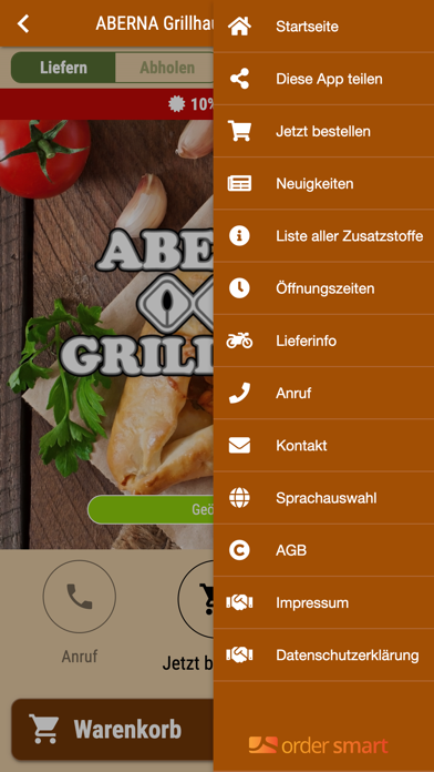 ABERNA Grillhaus Aschaffenburg Screenshot