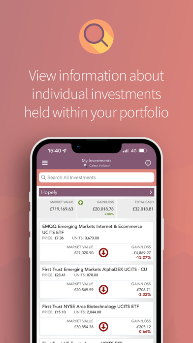 WH Ireland Wealth Screenshot