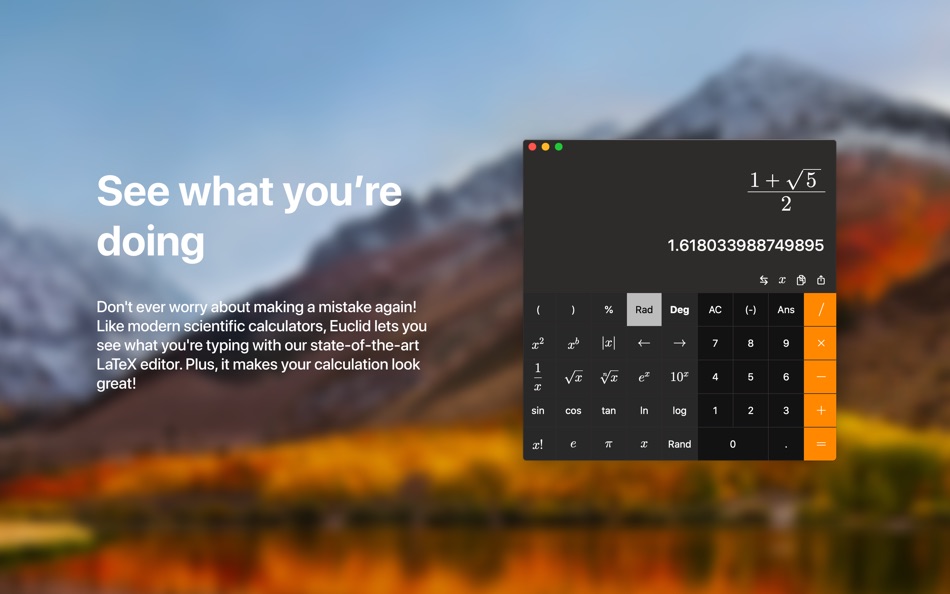 #1. Euclid Calculator (macOS) 由: Arthur Guiot