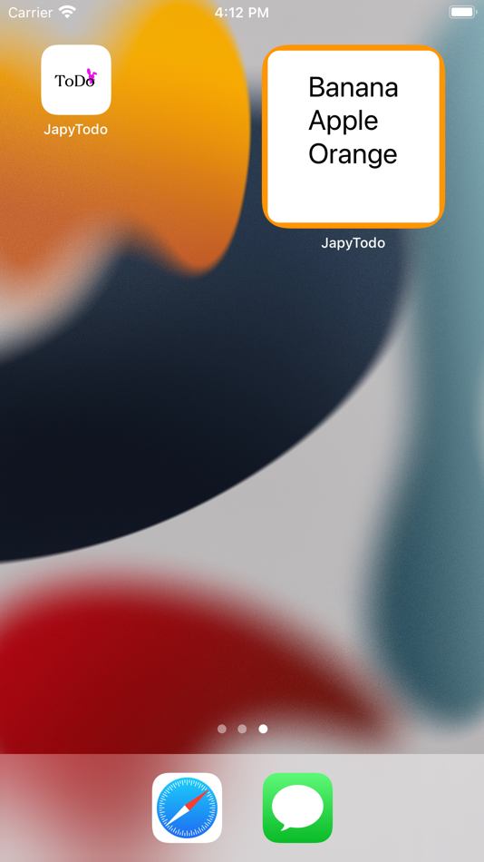#2. Home screen note - Widget note (iOS) Podle: Foodmenu.world Inc.