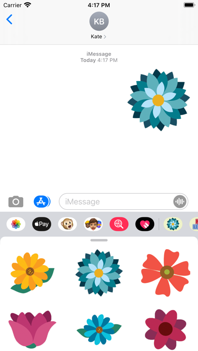 Color Flowers Stickers & emoji Screenshot
