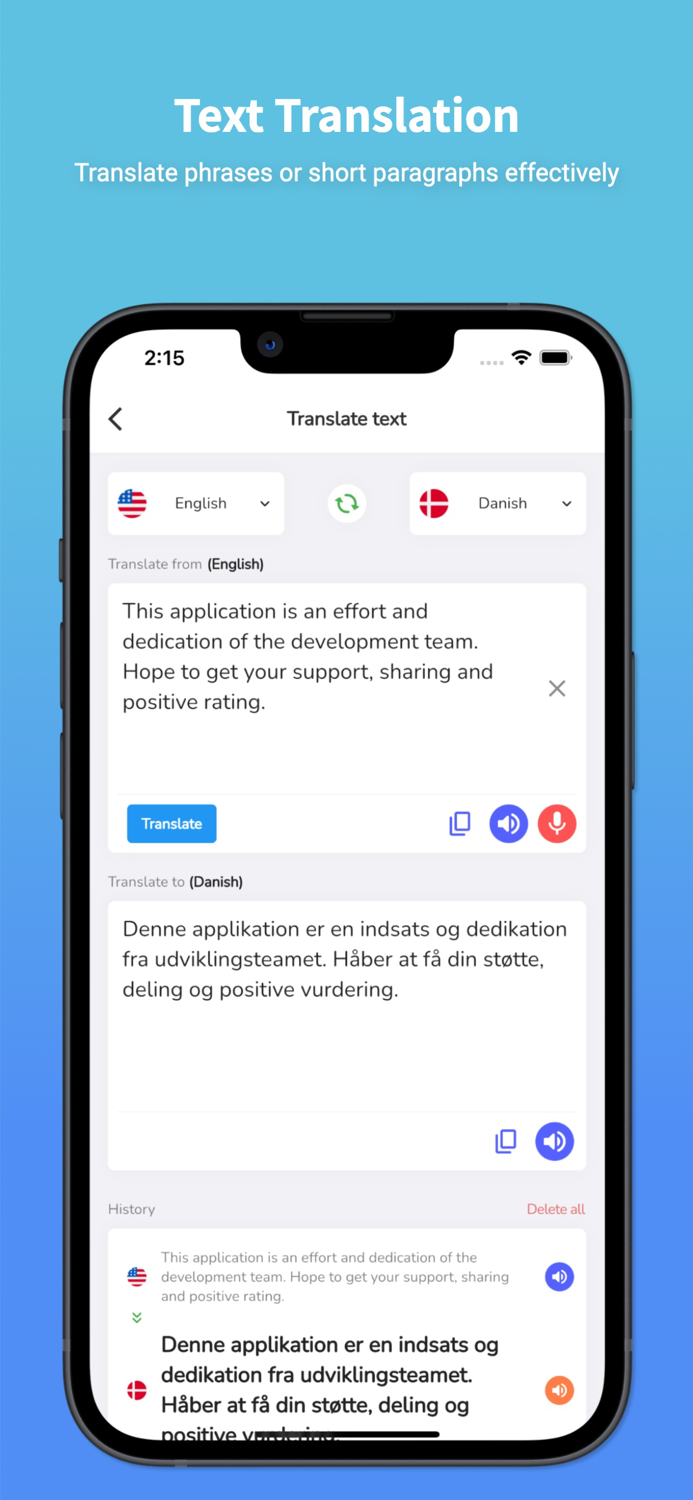 Danish Translator and Learn 