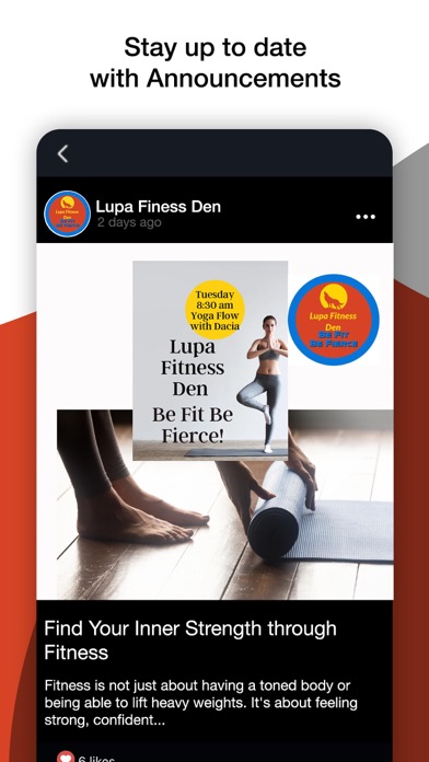 Lupa Fitness Den Screenshot