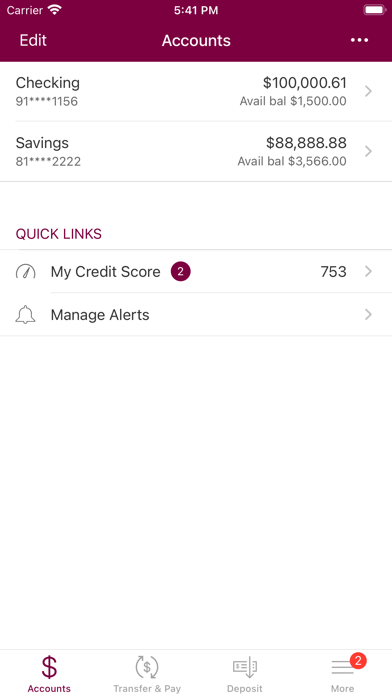 Friends and Family CU Screenshot
