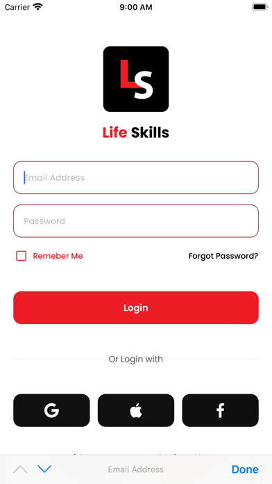 Life Skills App Screenshot
